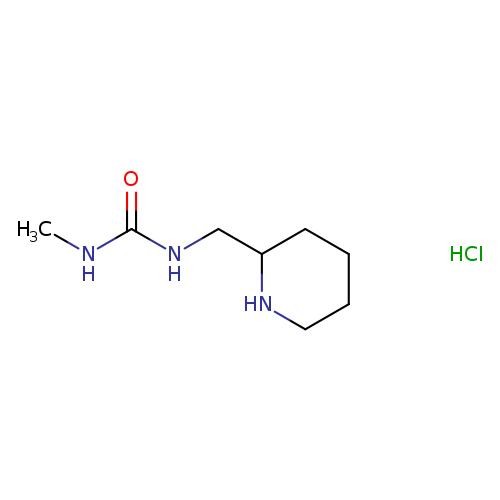 3-methyl-1-[(piperidin-2-yl)methyl]urea hydrochloride