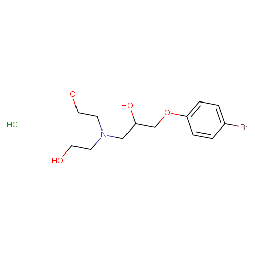 1-[bis(2-hydroxyethyl)amino]-3-(4-bromophenoxy)propan-2-ol hydrochloride