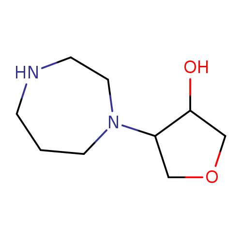 4-(1,4-diazepan-1-yl)oxolan-3-ol