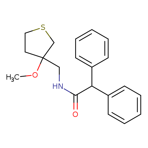 N-[(3-methoxythiolan-3-yl)methyl]-2,2-diphenylacetamide