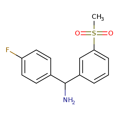 (4-fluorophenyl)(3-methanesulfonylphenyl)methanamine