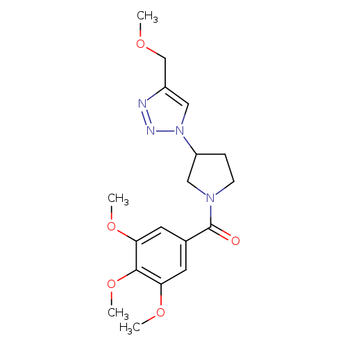 4-(methoxymethyl)-1-[1-(3,4,5-trimethoxybenzoyl)pyrrolidin-3-yl]-1H-1,2,3-triazole