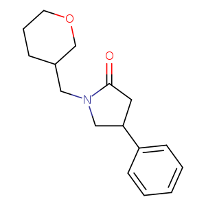 1-[(oxan-3-yl)methyl]-4-phenylpyrrolidin-2-one