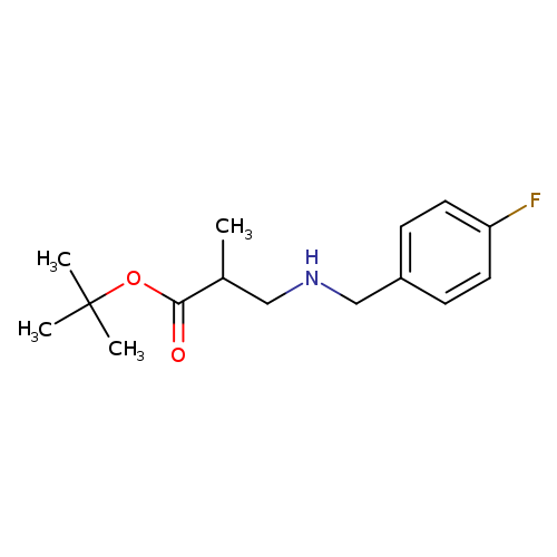 tert-butyl 3-{[(4-fluorophenyl)methyl]amino}-2-methylpropanoate