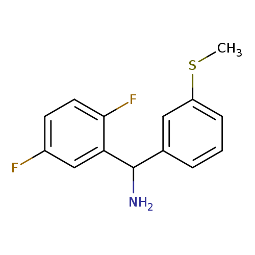 (2,5-difluorophenyl)[3-(methylsulfanyl)phenyl]methanamine