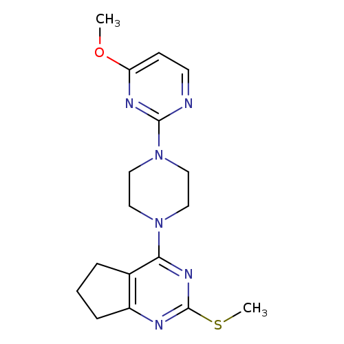 4-methoxy-2-{4-[2-(methylsulfanyl)-5H,6H,7H-cyclopenta[d]pyrimidin-4-yl]piperazin-1-yl}pyrimidine