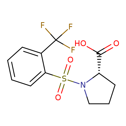 (2S)-1-[2-(trifluoromethyl)benzenesulfonyl]pyrrolidine-2-carboxylic acid