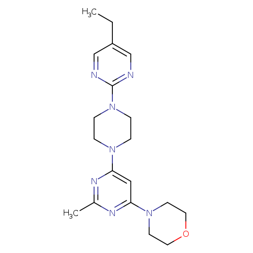 4-{6-[4-(5-ethylpyrimidin-2-yl)piperazin-1-yl]-2-methylpyrimidin-4-yl}morpholine