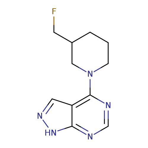 3-(fluoromethyl)-1-{1H-pyrazolo[3,4-d]pyrimidin-4-yl}piperidine