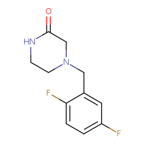 4-[(2,5-difluorophenyl)methyl]piperazin-2-one