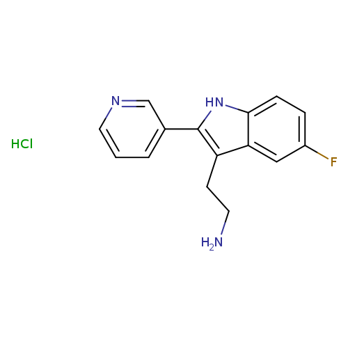 2-(5-Fluoro-2-(pyridin-3-yl)-1H-indol-3-yl)ethanamine hydrochloride