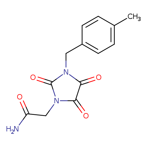 2-{3-[(4-methylphenyl)methyl]-2,4,5-trioxoimidazolidin-1-yl}acetamide