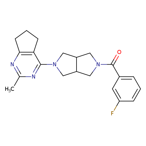 2-(3-fluorobenzoyl)-5-{2-methyl-5H,6H,7H-cyclopenta[d]pyrimidin-4-yl}-octahydropyrrolo[3,4-c]pyrrole