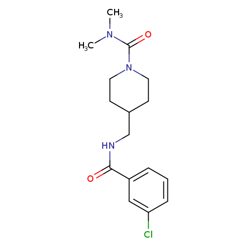 4-{[(3-chlorophenyl)formamido]methyl}-N,N-dimethylpiperidine-1-carboxamide