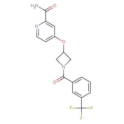 4-({1-[3-(trifluoromethyl)benzoyl]azetidin-3-yl}oxy)pyridine-2-carboxamide
