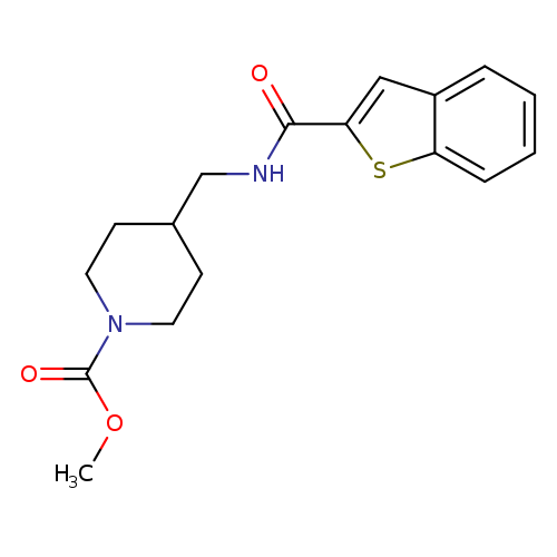 methyl 4-{[(1-benzothiophen-2-yl)formamido]methyl}piperidine-1-carboxylate
