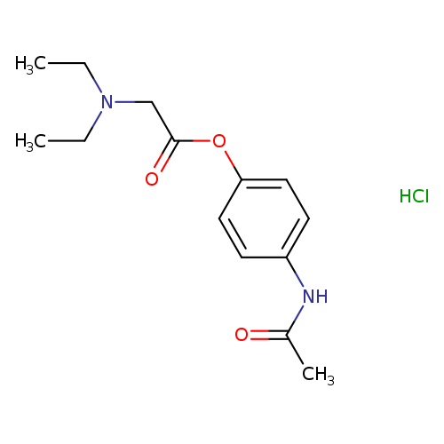 N,N-Diethylglycine 4-(acetylamino)phenyl ester hydrochloride