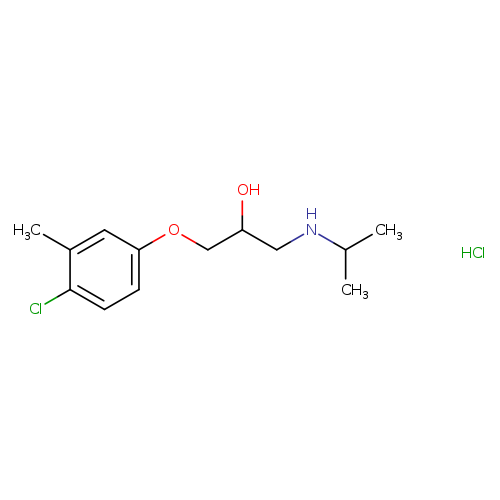 1-(4-chloro-3-methylphenoxy)-3-[(propan-2-yl)amino]propan-2-ol hydrochloride