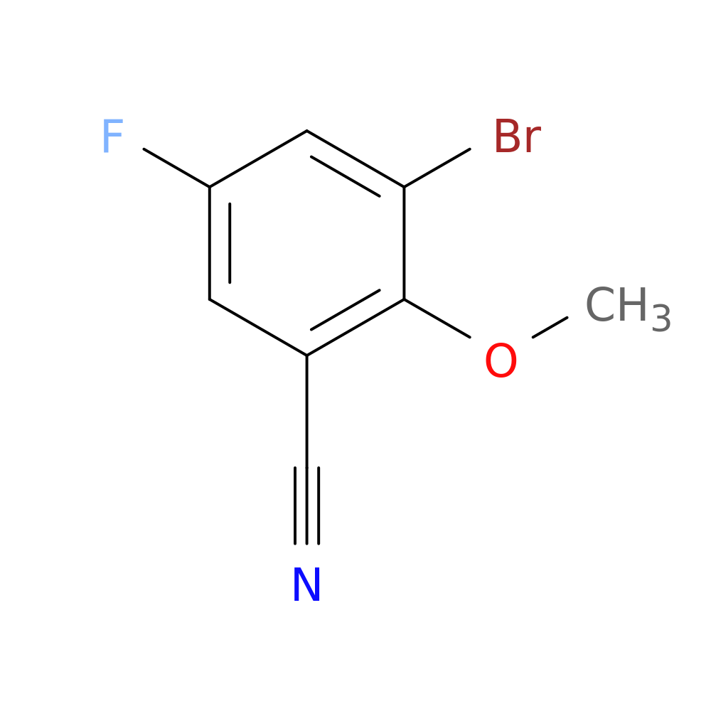 3-Bromo-5-fluoro-2-methoxybenzonitrile