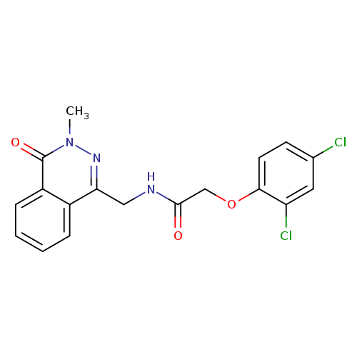 2-(2,4-dichlorophenoxy)-N-[(3-methyl-4-oxo-3,4-dihydrophthalazin-1-yl)methyl]acetamide