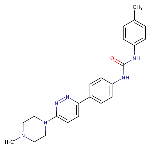 1-(4-methylphenyl)-3-{4-[6-(4-methylpiperazin-1-yl)pyridazin-3-yl]phenyl}urea