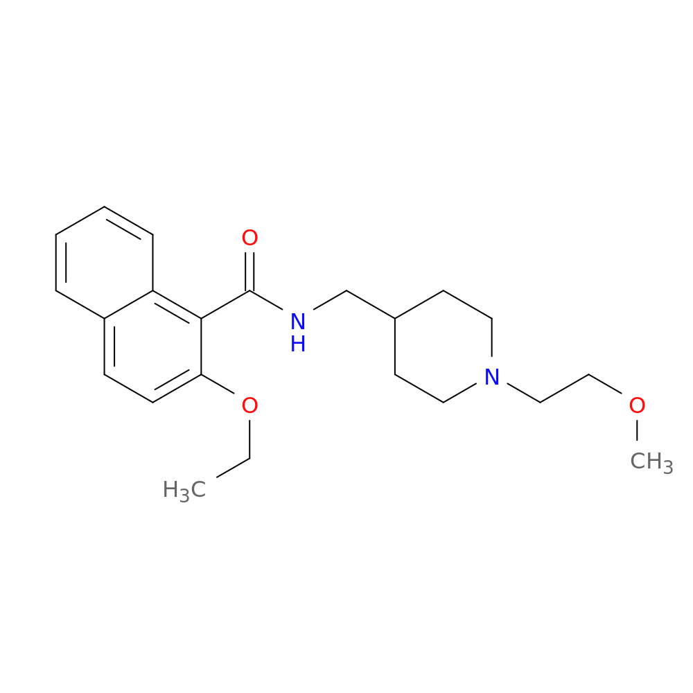 2-ethoxy-N-{[1-(2-methoxyethyl)piperidin-4-yl]methyl}naphthalene-1-carboxamide