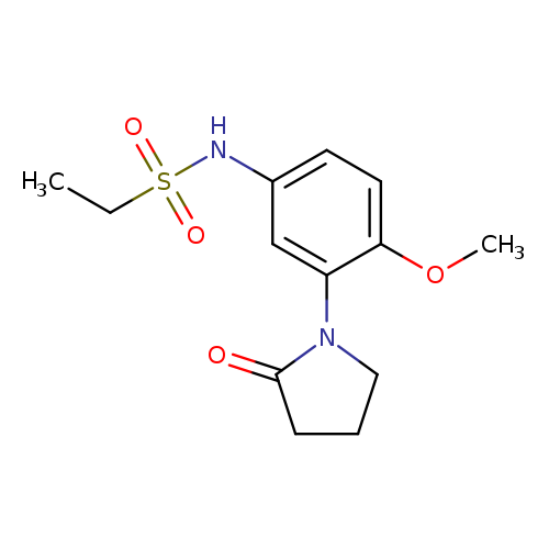 N-[4-methoxy-3-(2-oxopyrrolidin-1-yl)phenyl]ethane-1-sulfonamide