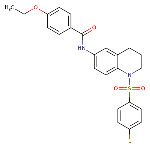 4-ethoxy-N-[1-(4-fluorobenzenesulfonyl)-1,2,3,4-tetrahydroquinolin-6-yl]benzamide