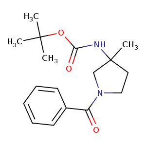 tert-butyl N-(1-benzoyl-3-methyl-pyrrolidin-3-yl)carbamate