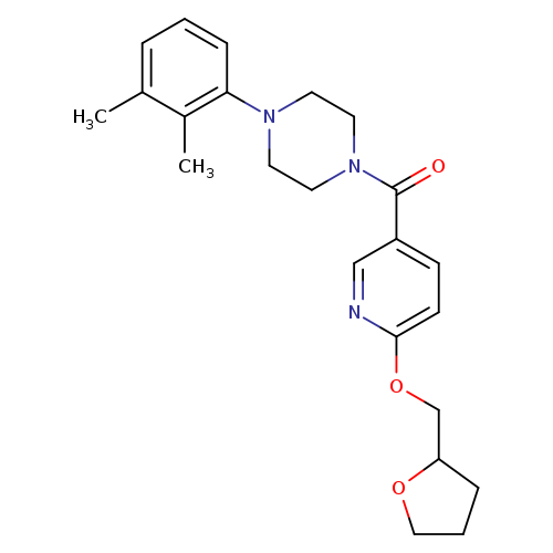 1-(2,3-dimethylphenyl)-4-{6-[(oxolan-2-yl)methoxy]pyridine-3-carbonyl}piperazine