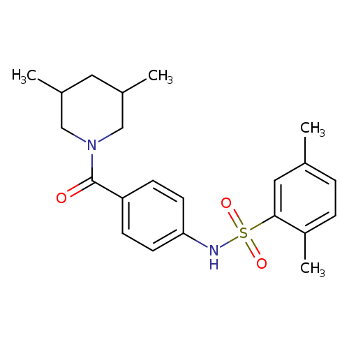 N-[4-(3,5-dimethylpiperidine-1-carbonyl)phenyl]-2,5-dimethylbenzene-1-sulfonamide