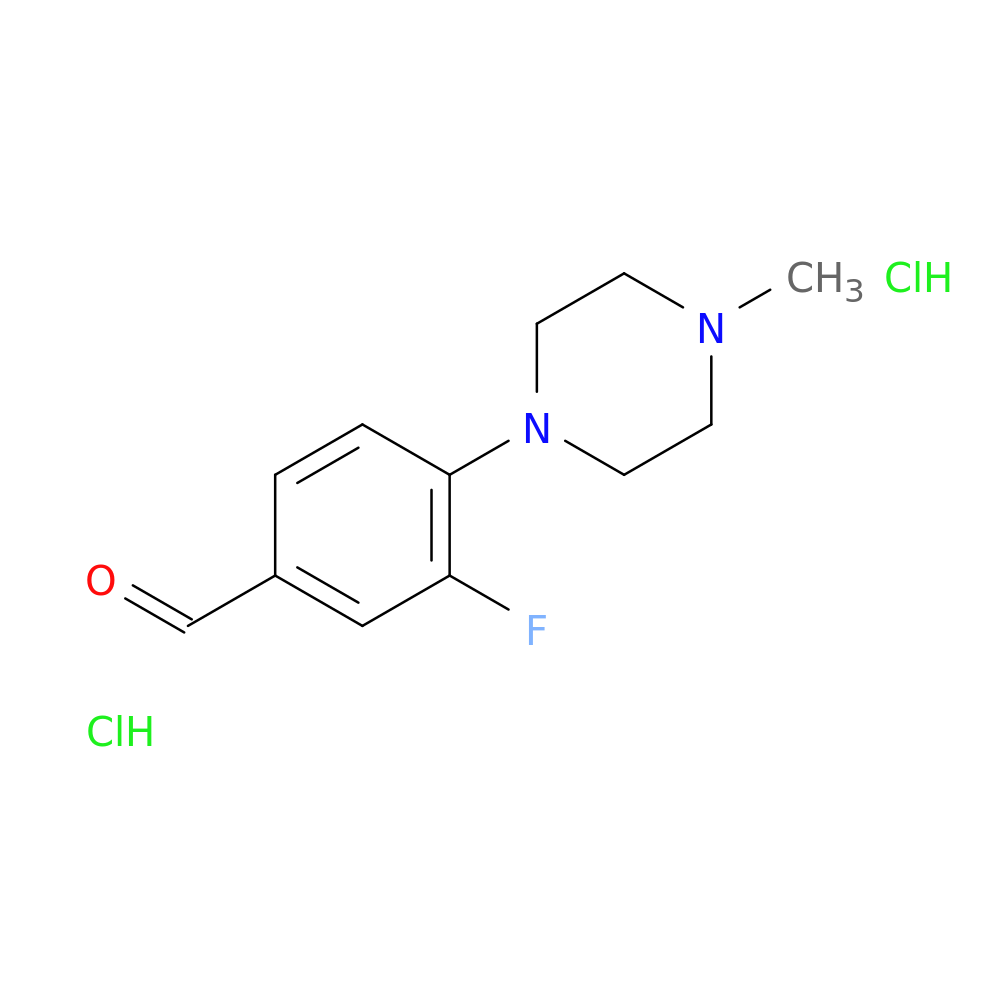 3-fluoro-4-(4-methylpiperazin-1-yl)benzaldehyde dihydrochloride
