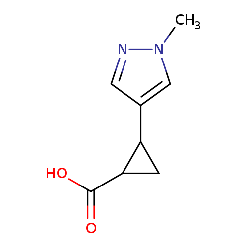 2-(1-methyl-1H-pyrazol-4-yl)cyclopropane-1-carboxylic acid