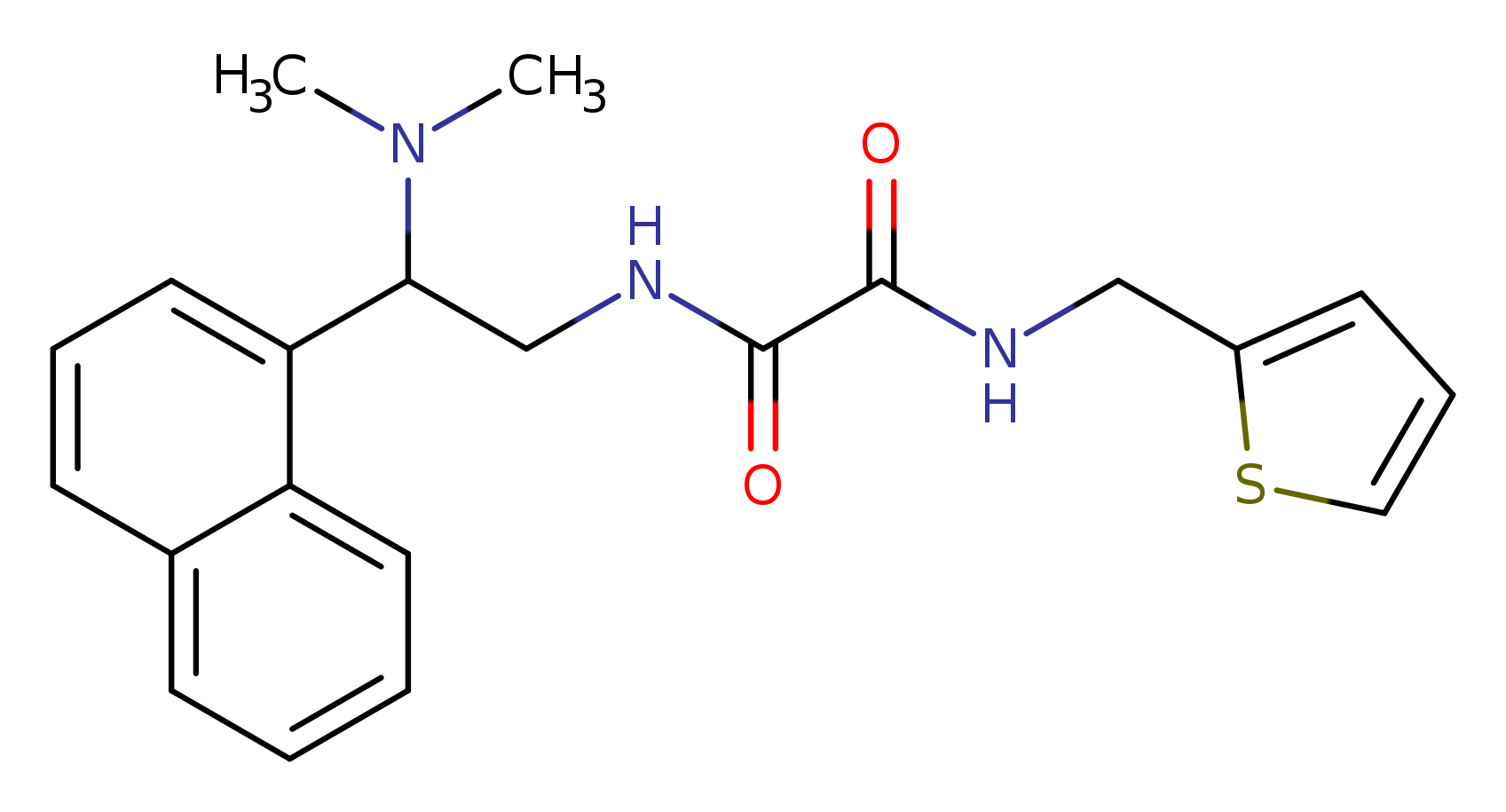 N'-[2-(dimethylamino)-2-(naphthalen-1-yl)ethyl]-N-[(thiophen-2-yl)methyl]ethanediamide