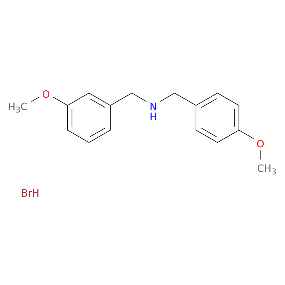 N-(4-methoxybenzyl)-1-(3-methoxyphenyl)methanamine hydrobromide