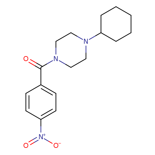 1-cyclohexyl-4-{4-nitrobenzoyl}piperazine