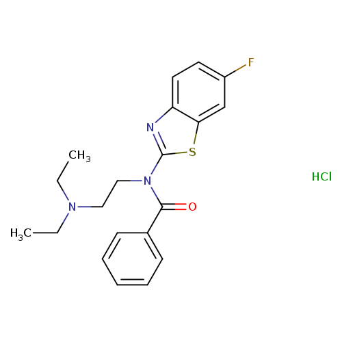 N-[2-(diethylamino)ethyl]-N-(6-fluoro-1,3-benzothiazol-2-yl)benzamide hydrochloride