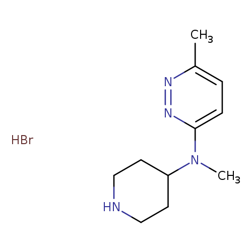 N,6-dimethyl-N-(piperidin-4-yl)pyridazin-3-amine hydrobromide