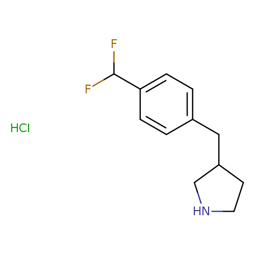 3-{[4-(difluoromethyl)phenyl]methyl}pyrrolidinehydrochloride