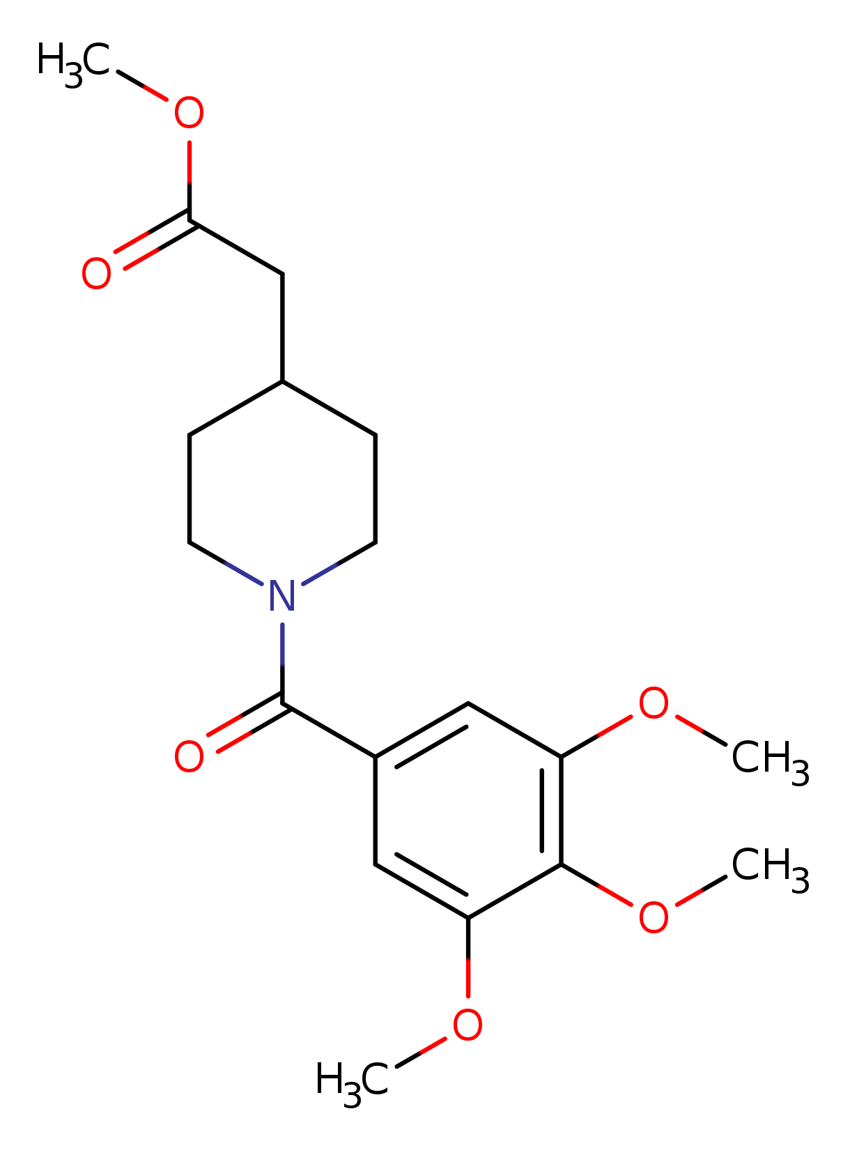 Methyl [1-(3,4,5-trimethoxybenzoyl)piperidin-4-yl]acetate