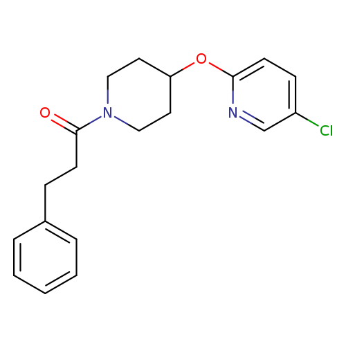 1-{4-[(5-chloropyridin-2-yl)oxy]piperidin-1-yl}-3-phenylpropan-1-one