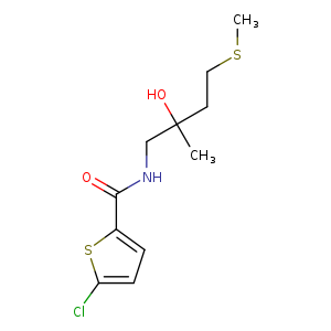 5-chloro-N-[2-hydroxy-2-methyl-4-(methylsulfanyl)butyl]thiophene-2-carboxamide