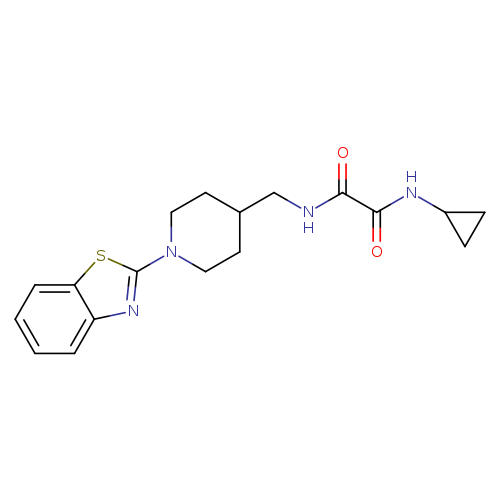 N'-{[1-(1,3-benzothiazol-2-yl)piperidin-4-yl]methyl}-N-cyclopropylethanediamide