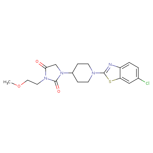 1-[1-(6-chloro-1,3-benzothiazol-2-yl)piperidin-4-yl]-3-(2-methoxyethyl)imidazolidine-2,4-dione