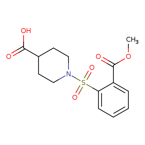 1-[2-(methoxycarbonyl)benzenesulfonyl]piperidine-4-carboxylic acid