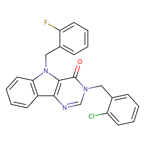 3-[(2-chlorophenyl)methyl]-5-[(2-fluorophenyl)methyl]-3H,4H,5H-pyrimido[5,4-b]indol-4-one
