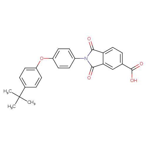 2-[4-(4-tert-Butylphenoxy)phenyl]-1,3-dioxoisoindoline-5-carboxylic acid