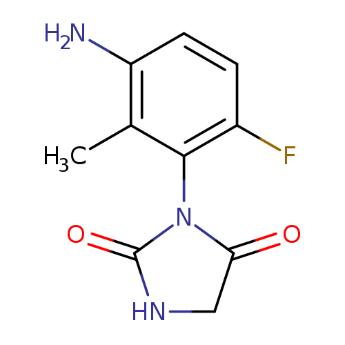 3-(3-amino-6-fluoro-2-methylphenyl)imidazolidine-2,4-dione