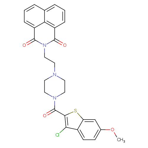 3-{2-[4-(3-chloro-6-methoxy-1-benzothiophene-2-carbonyl)piperazin-1-yl]ethyl}-3-azatricyclo[7.3.1.0^{5,13}]trideca-1(12),5,7,9(13),10-pentaene-2,4-dione