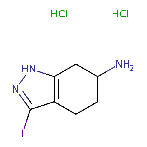3-iodo-4,5,6,7-tetrahydro-1H-indazol-6-amine dihydrochloride